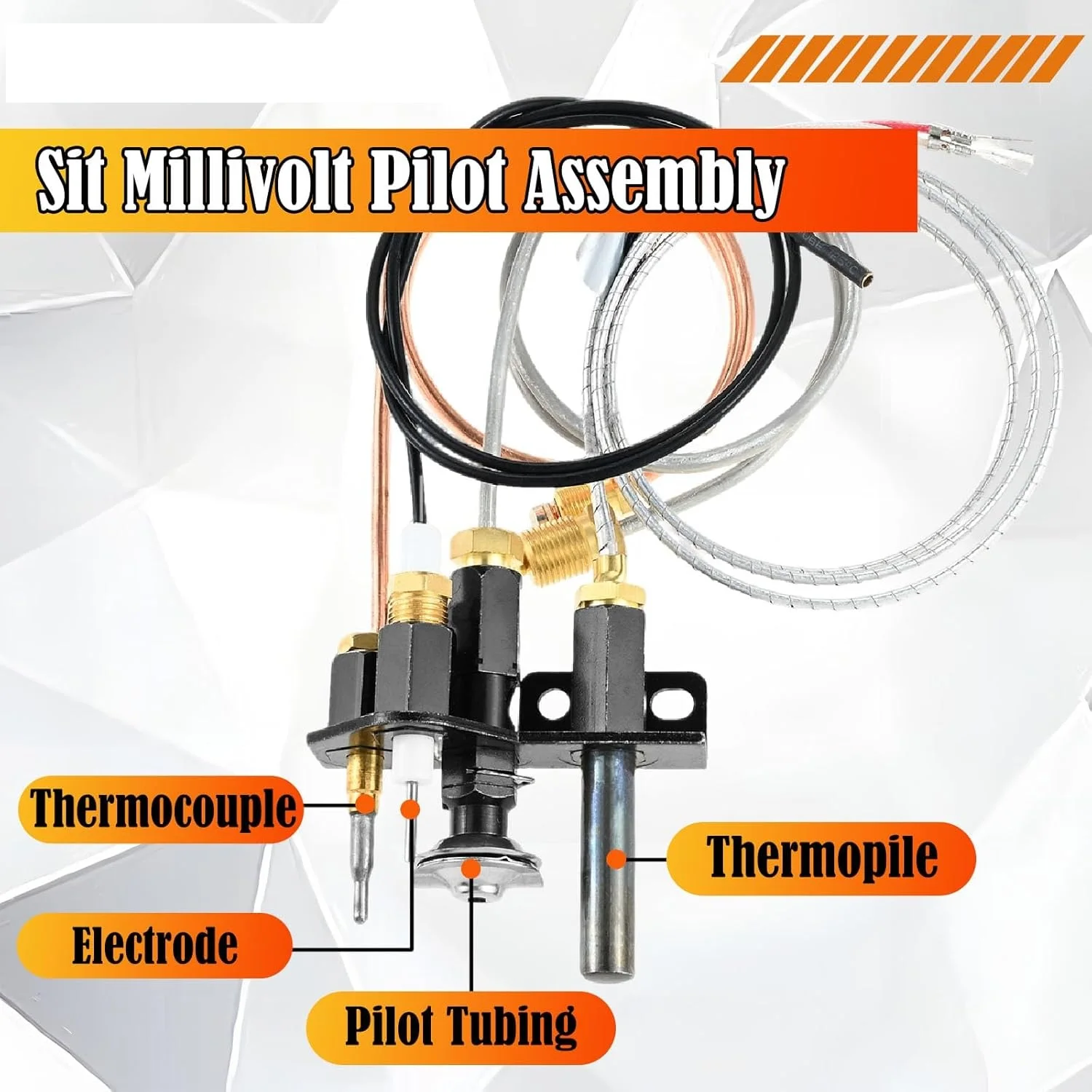 69L18 Pilot Assembly for LP 108084-03 Propane Gas Fireplace Pilot Assembly Replacement for Lennox Elite Merit IHP Superior