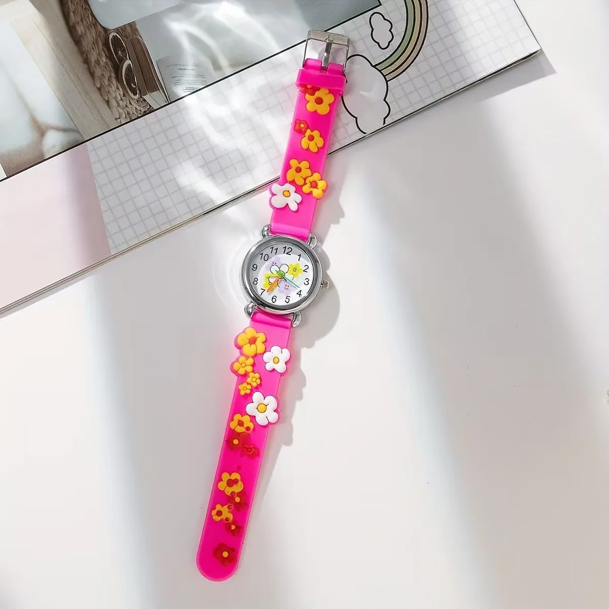 Новые светодиодные часы с героями мультфильмов, детские студенческие часы-браслет, сенсорные электронные часы