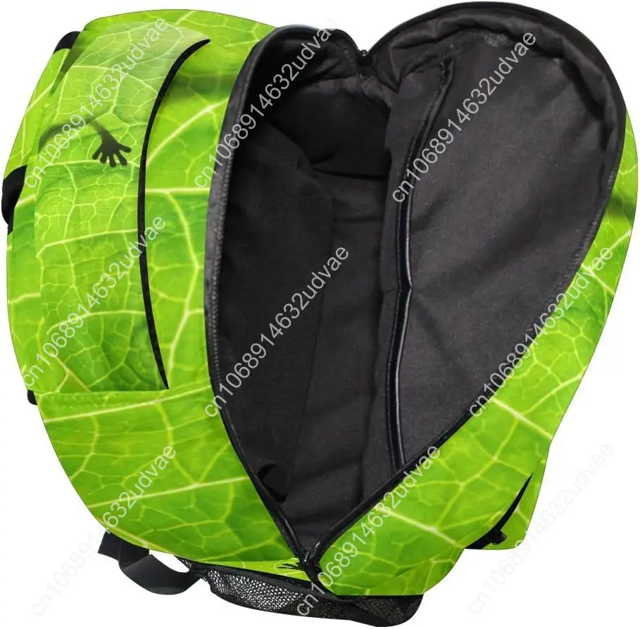 Rainforests Green Tree Frog Backpacks Bookbag Shoulder School Computer Hiking Gym Travel Casual Travel Daypack