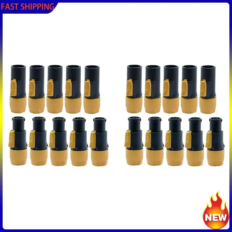 

Especial 20Pcs Flame-Retardant Industrial Power Connector Output Input 20A Waterproof Power Connector LED Large Screen Power Plu