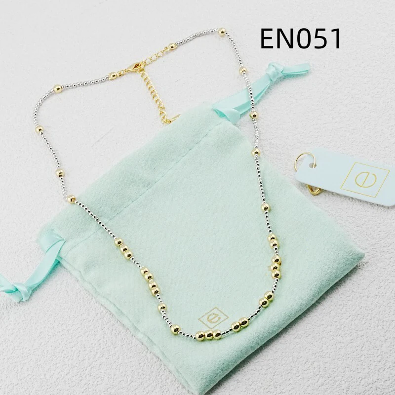 VKVVA مجوهرات الأزياء قلادة مطرزة بلونين للنساء هدايا عيد ميلاد أنيقة وأنيقة وفريدة من نوعها