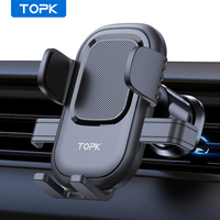 TOPK Car Phone Holder Hook Mount 360° Adjustable Car Air Vent Stand Fit for iPhones & Android Phones (4\