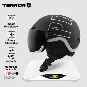 PRIME- C2 skihelm - Sneeuwbrilhelm in één Anticondenslens - ABS+EPS - Ventilatiecirculatiesysteem Verwijderbaar ontwerp