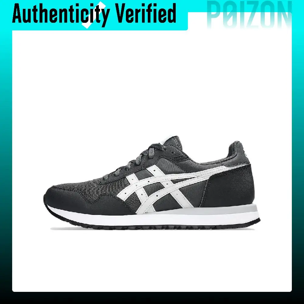 ASICS Tiger Runner II Abrasion Resistant Low top Casual Running Shoes Unisex Graphite Gray 1203A612-020