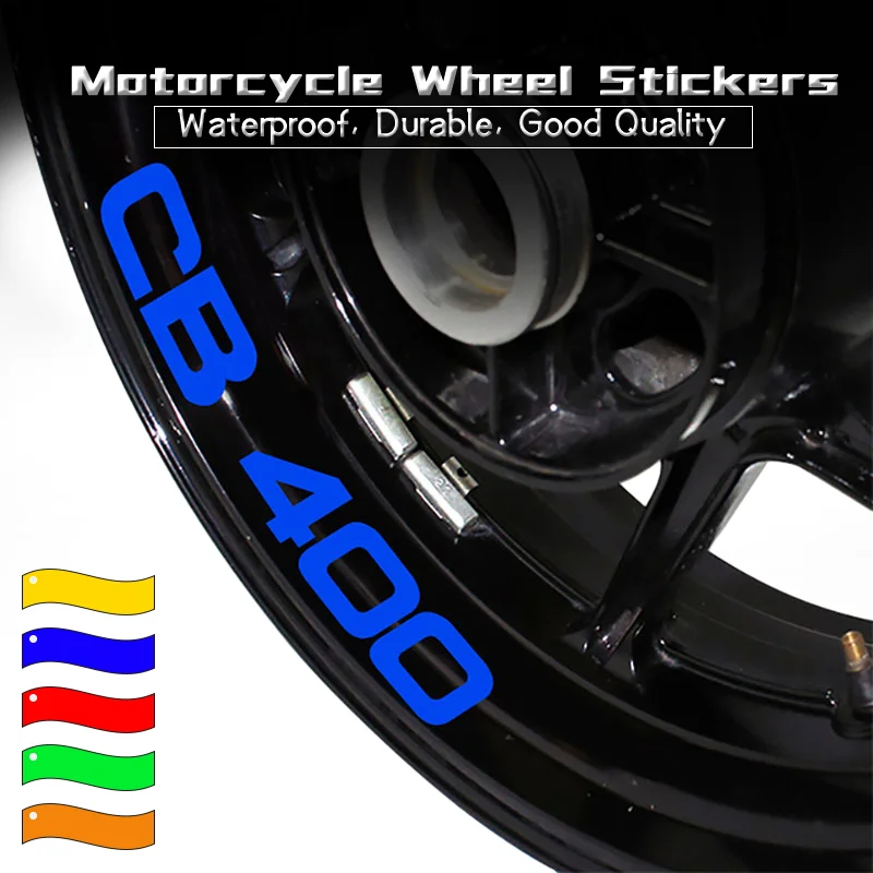 

New For Honda CB400 CB500 CB1300 Motorcycle Reflective Inner Rim Stripe Tape Waterproof Decoration Stickers cb400 cb500 cb1300