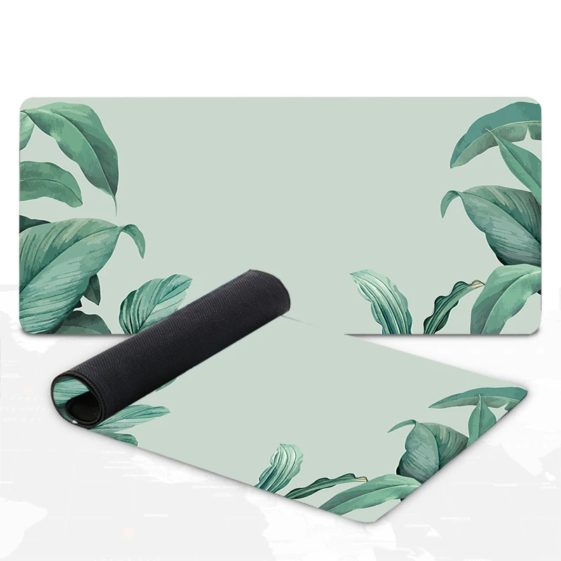 

Banana Leaf Mouse Pad Green Leaf XXL Large Computer Mouse Pad XL Rubber Non-Slip Keyboard Desk Mat Gamer Office Rug