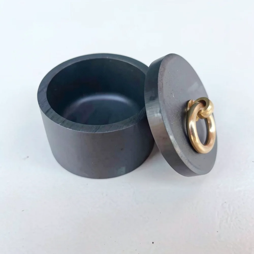 Artistic Inkstone With Sealing Cover Natural Stone Calligraphy Ink Pool Elegant Desk Decor For Traditional Writing view 6