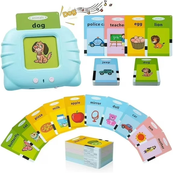 Talking Flash Cards giocattoli per l'apprendimento per 1-6 anni ragazzi ragazze giocattoli per la terapia vocale giocattoli prescolare 224 Sight Words con suono