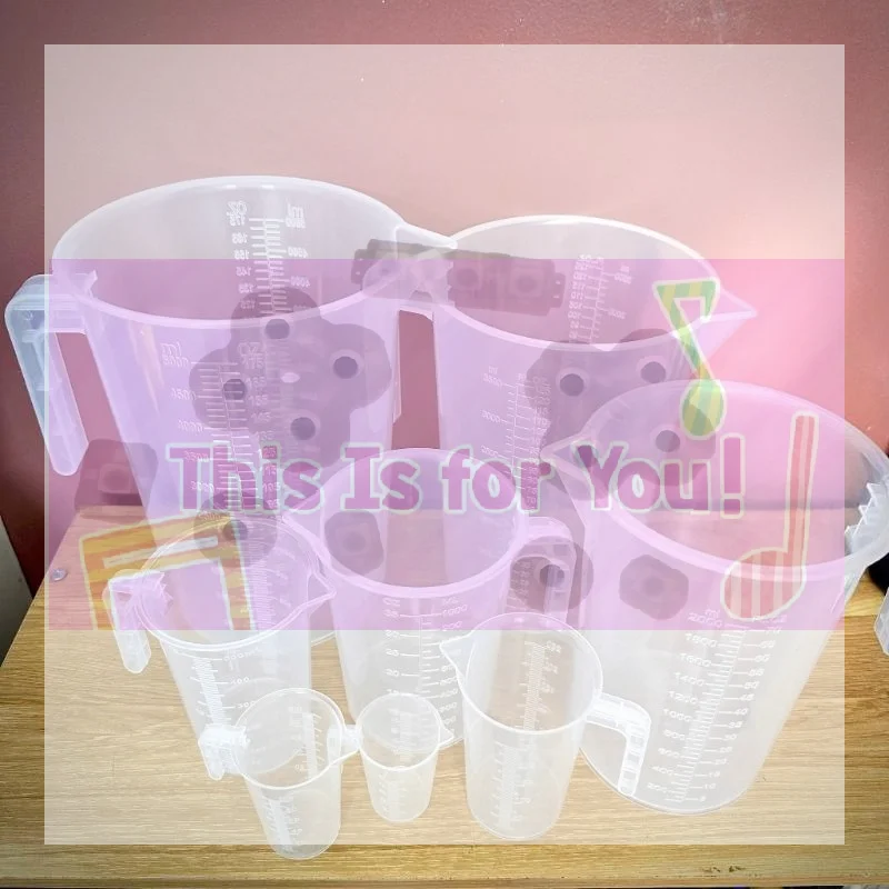 【MA】The Measuring Cups Are Sturdy And Have Precise Markings For Capacities Of 100/250/500/1000ml