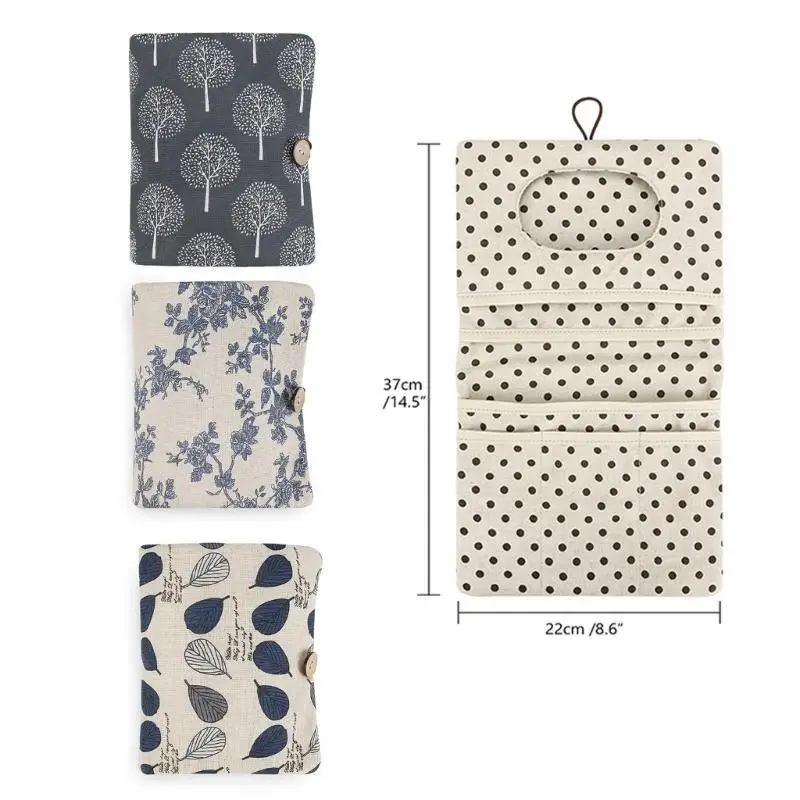 حقيبة حفاضات الأطفال U13F مع جيوب متعددة، حقيبة أطفال معلقة على شكل سرير أطفال مطبوعة بشكل جميل، منظمات مناديل مبللة للضروريات