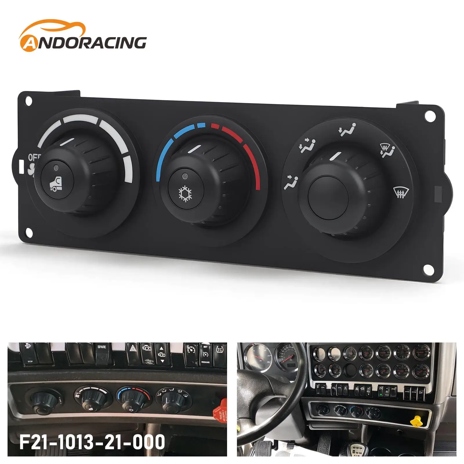 

OEM F21-1013-21-000, F21101321000 A/C Heater Climate Control Switch Panel Air Condition Module For Kenworth T660 T600 T800 W900