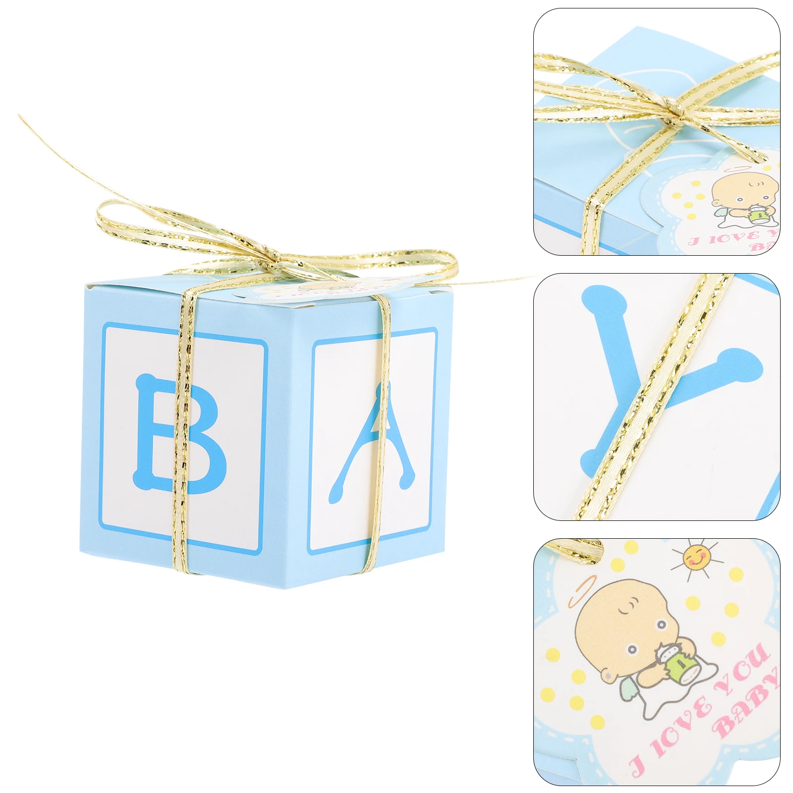 

25Sets Candy Boxes Baby Shower Party Favors Exquisite Design Durable Portable Gift Case Baby Shower Favor Boxes