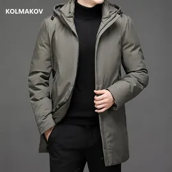 2024 Neuankömmling Winter jacke Mode Parka Mantel Männer dicke warme Herren klassische wind dichte männliche Herrenmode Parkas voller Größe M-4XL