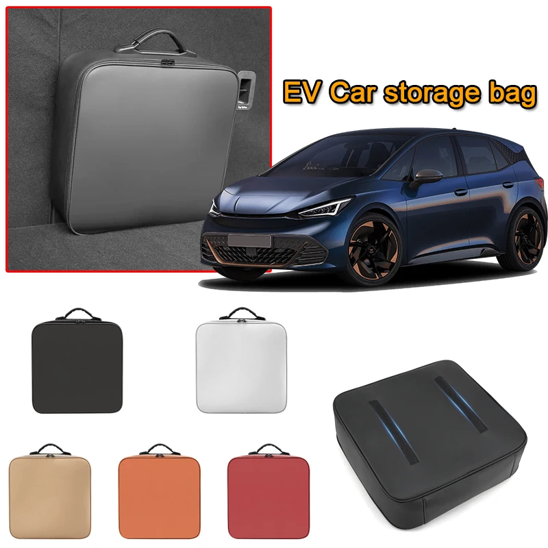 Caja de almacenamiento de cables de carga de coche EV portátil, Cables de cargador de vehículo eléctrico, bolsa de transporte, accesorio para Cupra Born Terramar Formentor