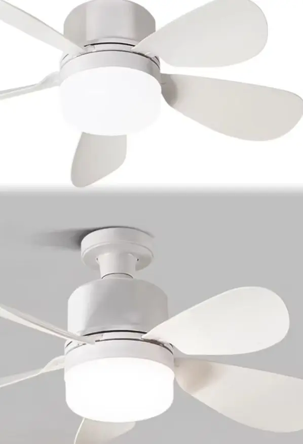 LED Ceiling Fan With Remote Control, Three-Speed ​​Adjustable Wind Speeds, Stepless-Lighting For Bedrooms Kitchens Garages Etc