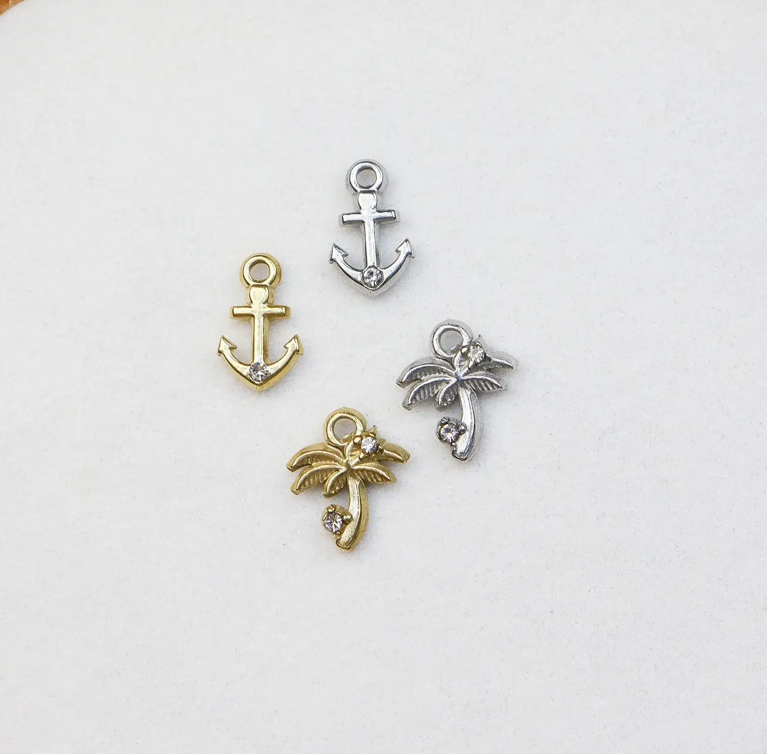 

5 шт., антиаллергенные стразы из нержавеющей стали с мотивом моря, женские высококачественные модные ювелирные изделия, подвески, аксессуар, ожерелье «сделай сам»