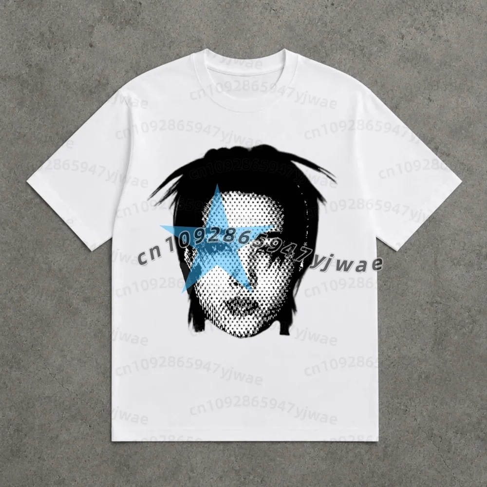 2026 Men Women LNGSHOT Big Head Graphic Tee Ohyuan Woojin Louis Ryul Kpop Fashion Retro Shirt Summer Men Women Beach T-Shirt