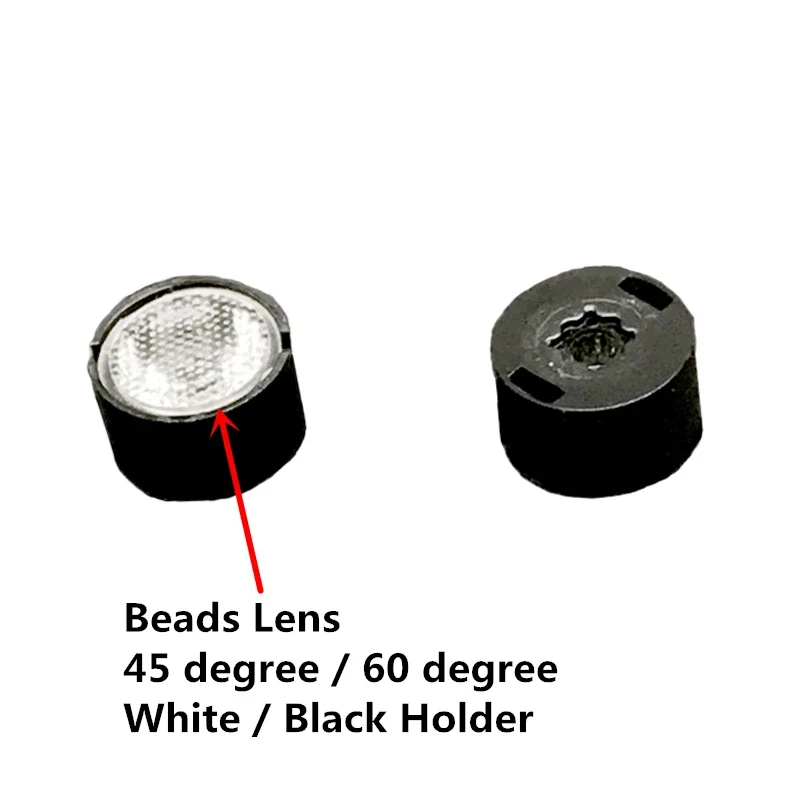 5-50pcs LED Lens 13mm 10 30 45 60 90 Degree Lens Holder For 1W 3W 5W 3535 XPE XPG Emitter Plano Reflector Collimator