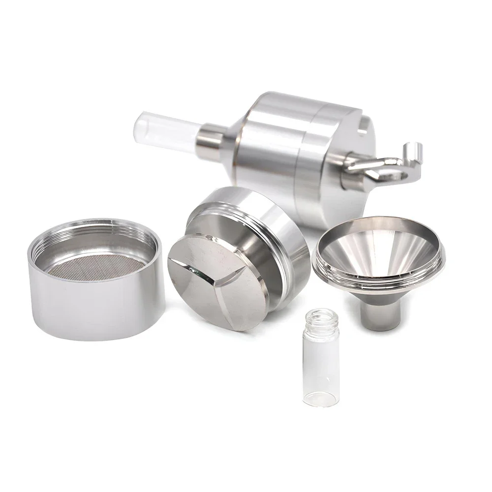 Metal Powder Grinder 44mm Hand Crank Spice Mill Funnel Food Grinders Container Kitchen Tools