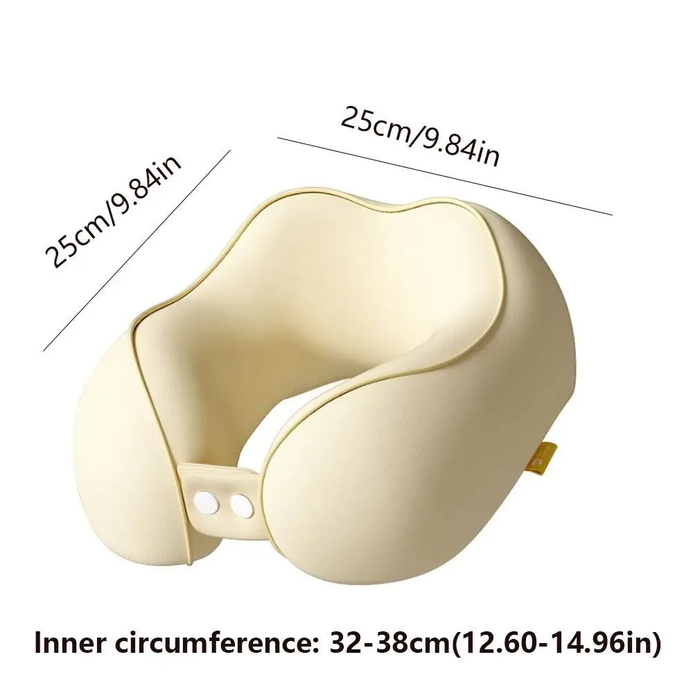 ソフト U 字型枕折りたたみ式快適な旅行枕収納袋付き低反発睡眠ネックピローオフィス/学校
