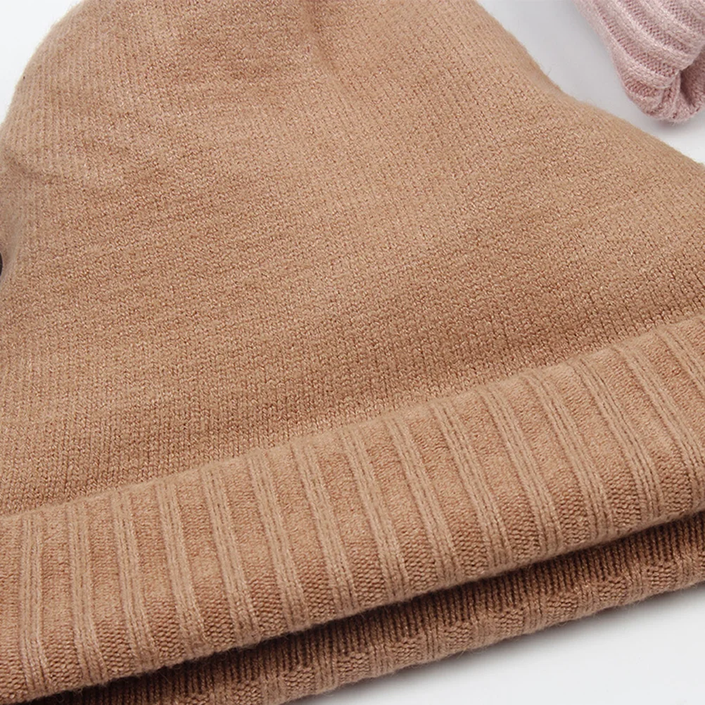 

Warm Knit Beanie Camel Color Fit Winter Hat For Men Women Lightweight Thermal Skull Cap Cold Hat