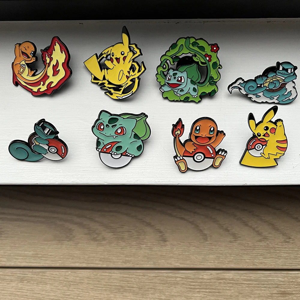 8 قطعة Gengar تأثيري الإبداع بروش لطيف التلبيب دبوس مجموعة لحقيبة الظهر والملابس الديكور مجوهرات الإكسسوار