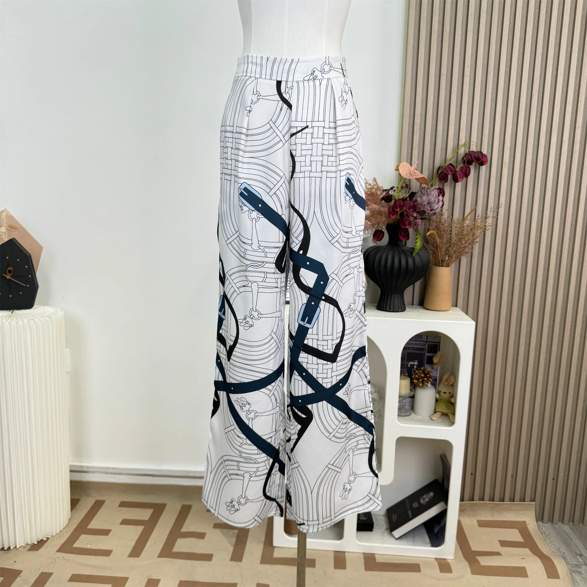 

Summer Women Punk Print Print Pants Long Trousers Tide Korean Y2k Pantalones Harajuku 2000s Aesthetic Hip-pop Aesthetic Abi New