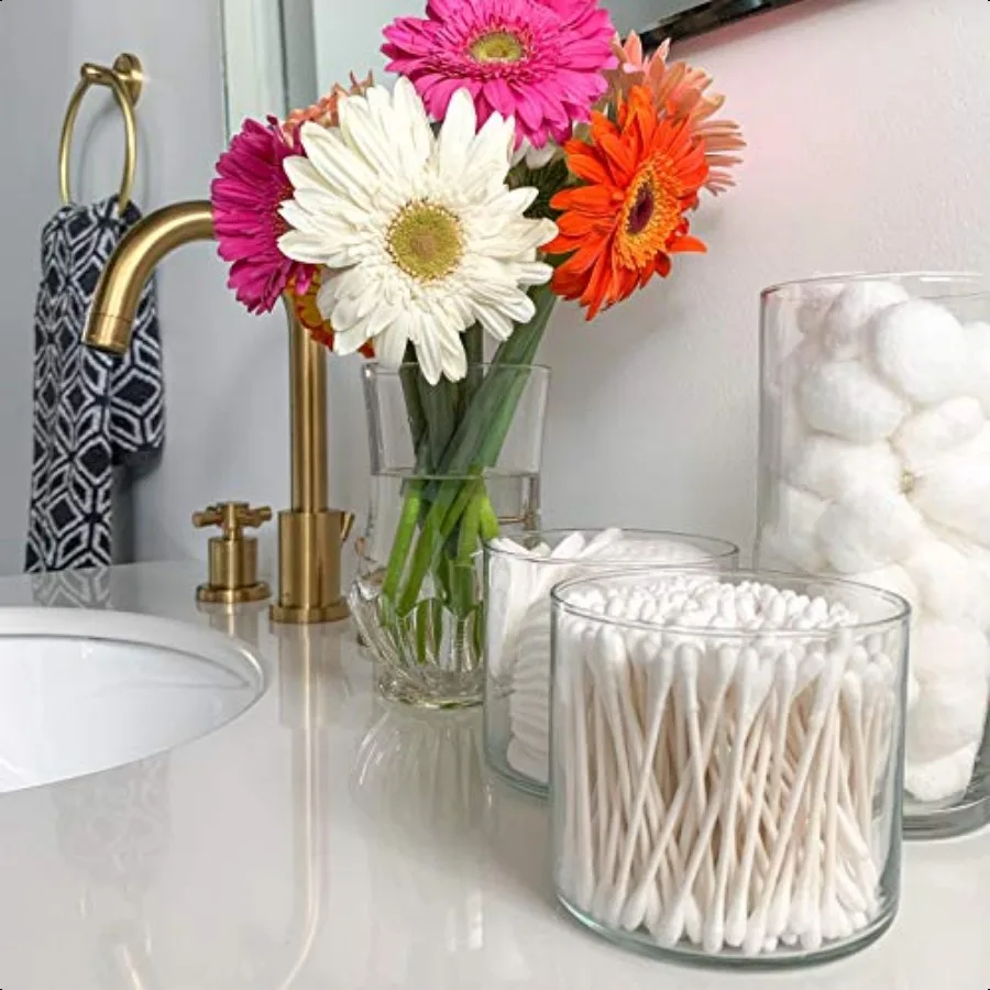 스위스퍼스 면봉 100% 면 이중팁 흰색 플라스틱 스틱 300개입