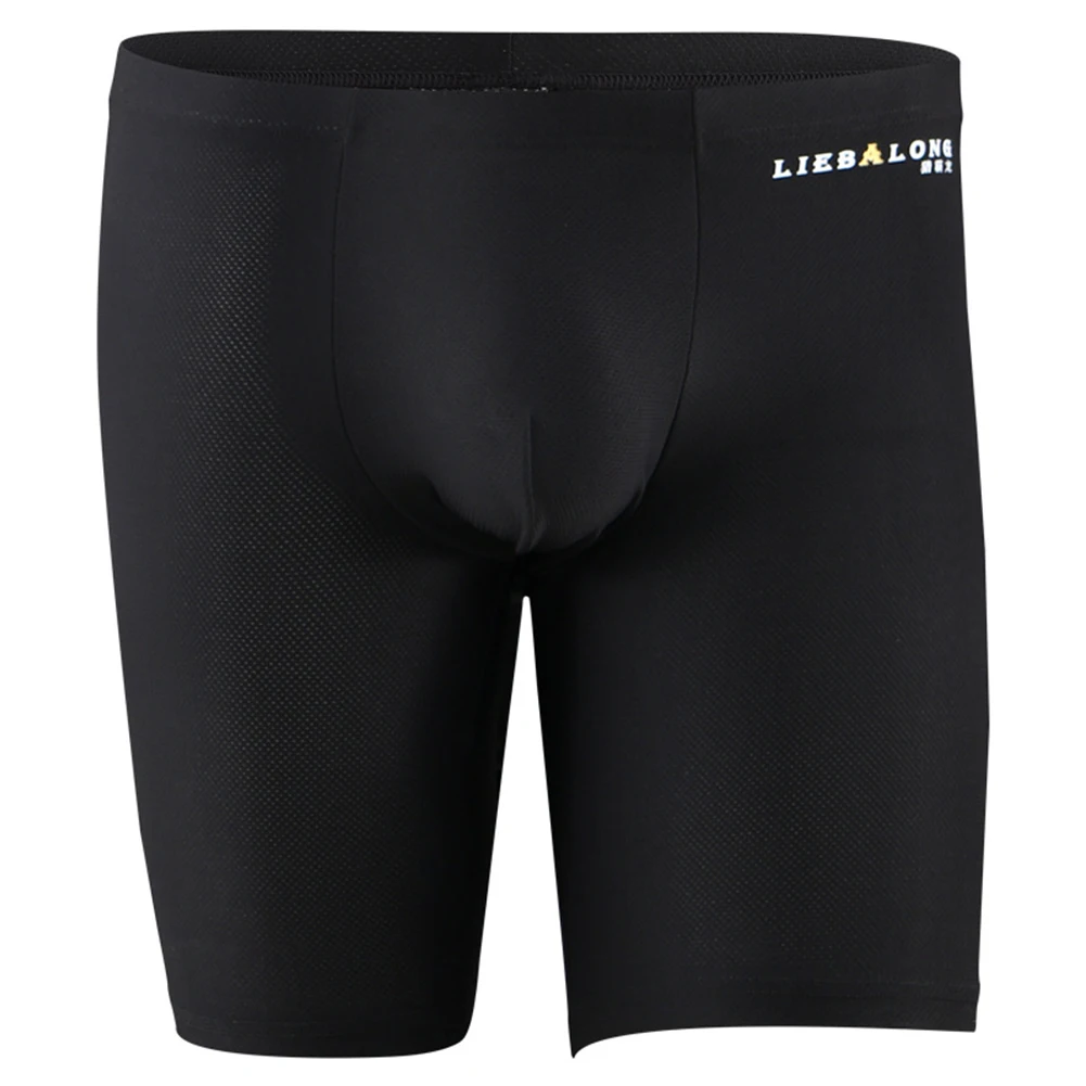 

2023 Brand New Boxer Briefs Boxershorts Breathable Briefs Elasticity Fitness Ice Silk Leg Lenthen Long Men Pouch