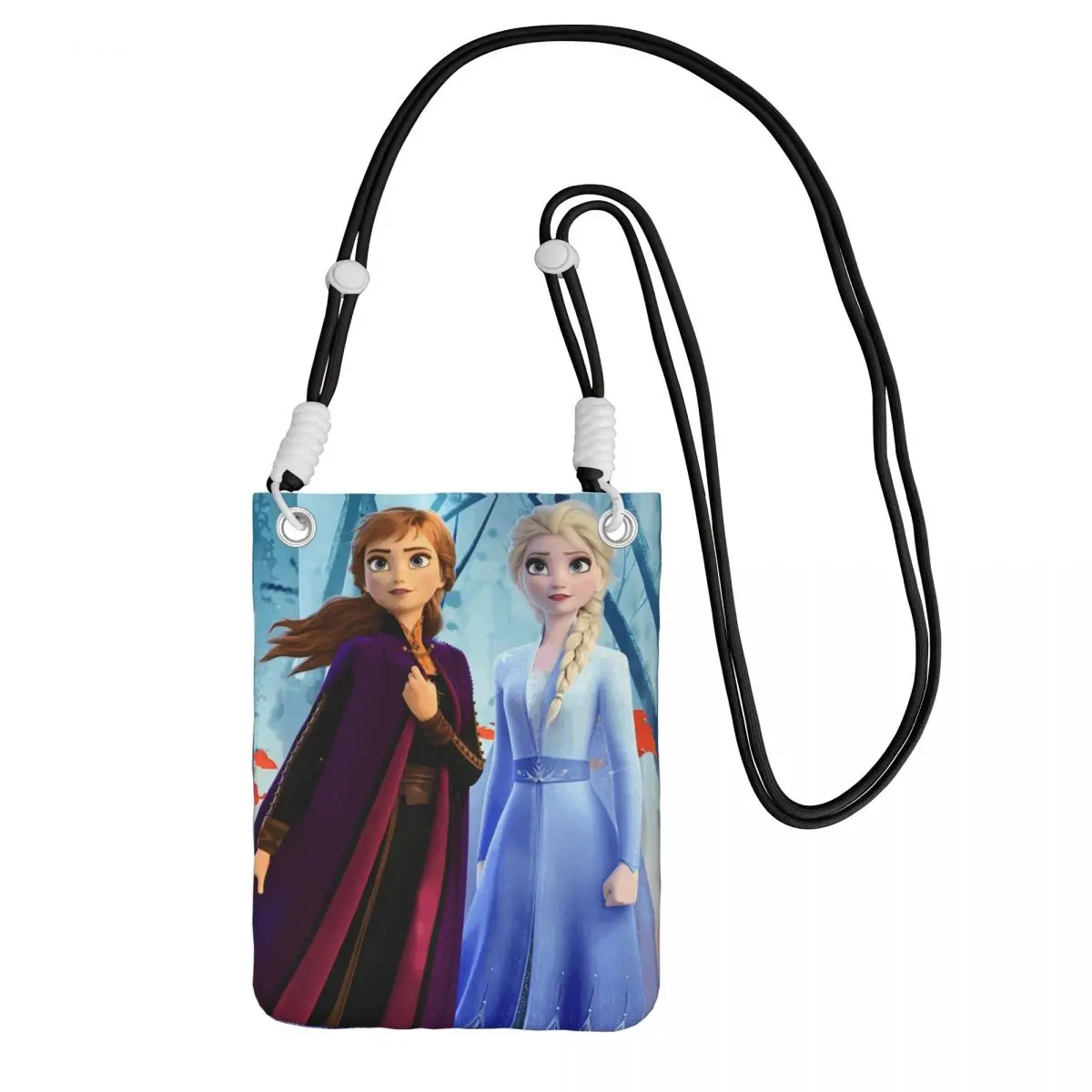 

Custom Frozen Mobile Phone Bag for Men Women Animated Musical Fantasy Film Crossbody Bag Card Bag Mini Shoulder Purse Wallet