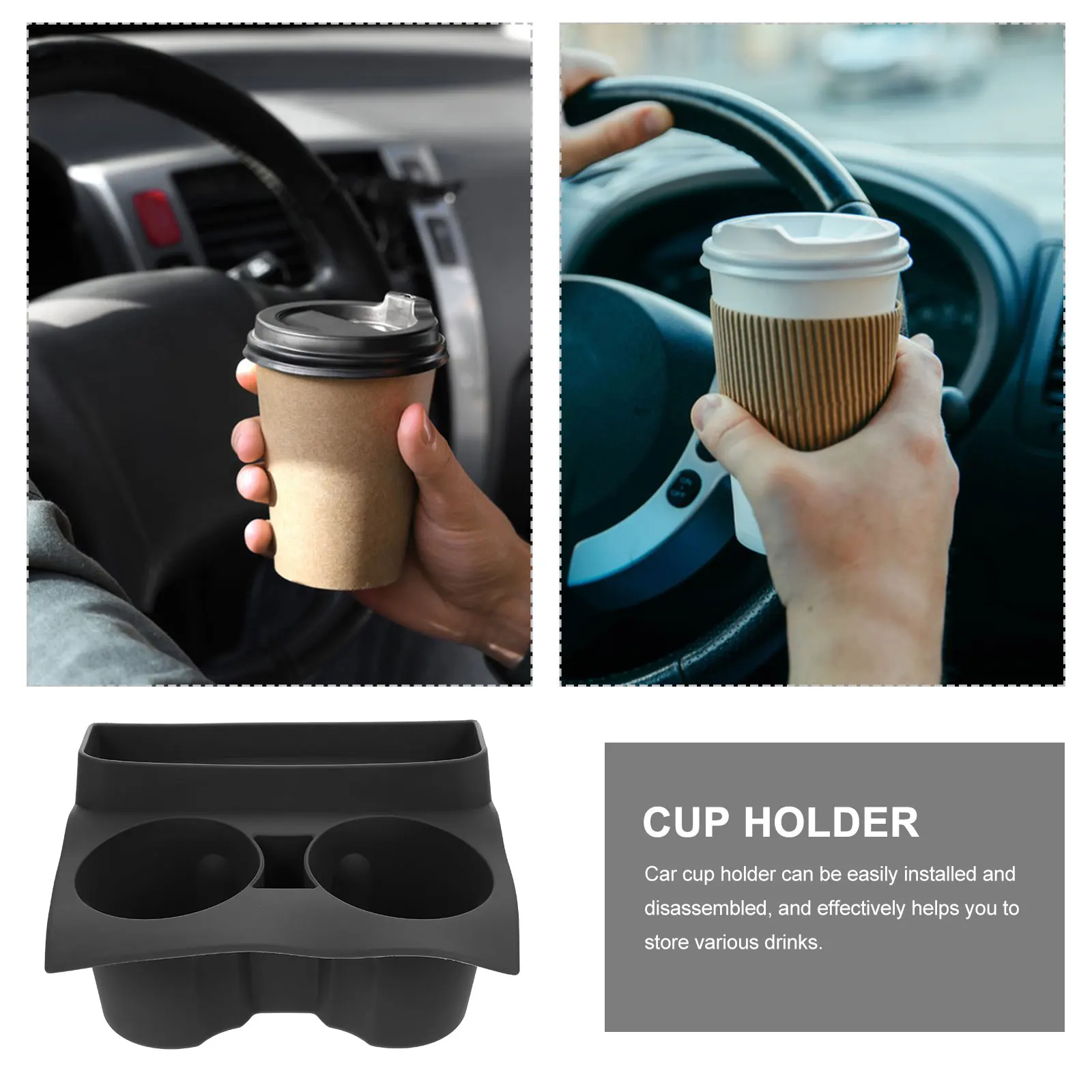 

Water Cup Limiter Holder for Y Center Console Grey Silicone Tray Storage Solution Auto Accessories