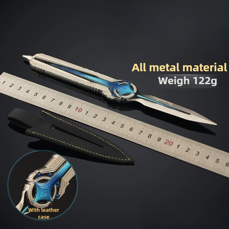 9.45in دلتا فورس لعبة الأجهزة الطرفية بولاريس سكين جيب الحافظة نموذج تأثيري التدريب السيف لعبة معدنية نموذج الحلي الصبي هدية