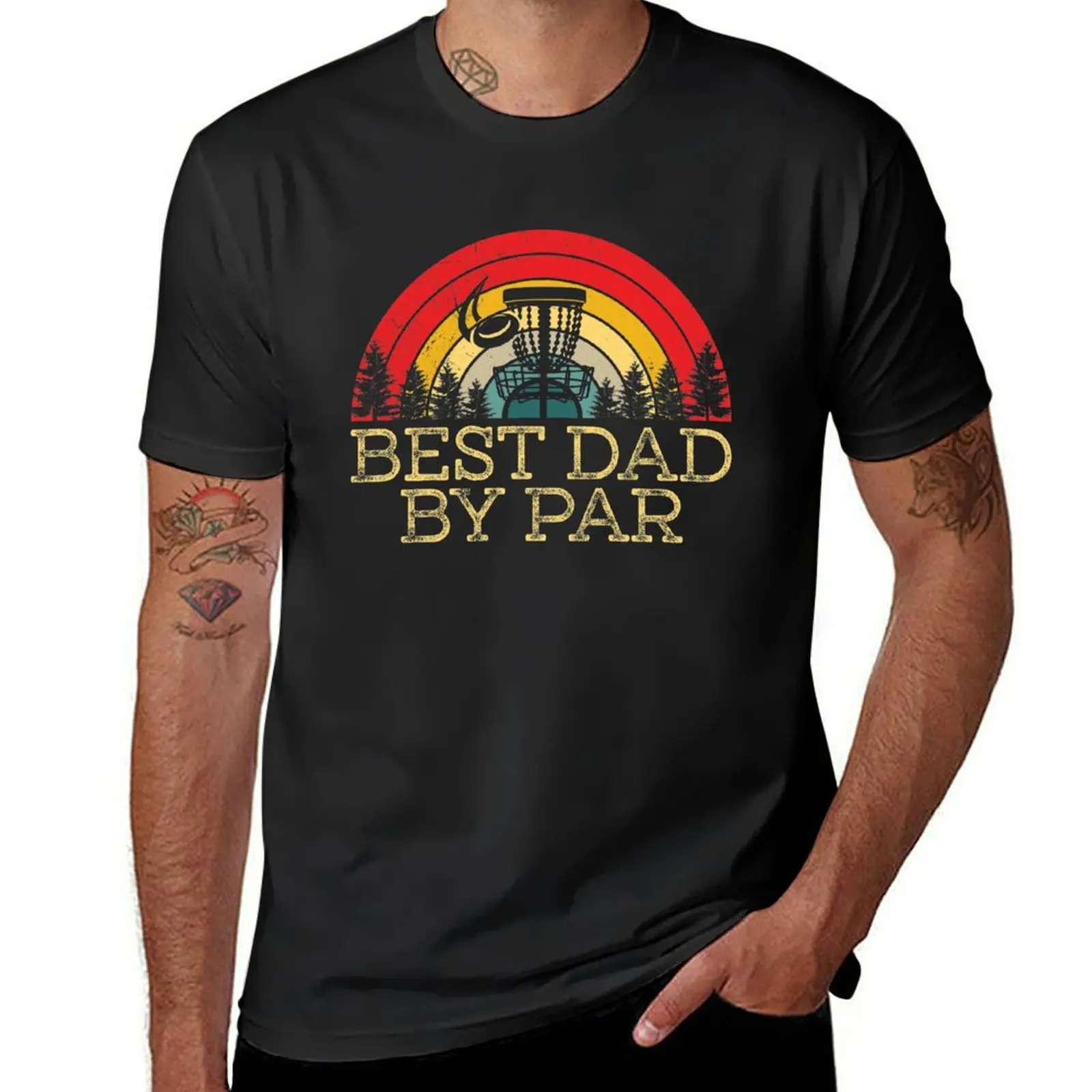 

Футболка Best Dad by Par Dad Disc, подарок для гольфа, блузка, большие размеры, футболки для мужчин graphic