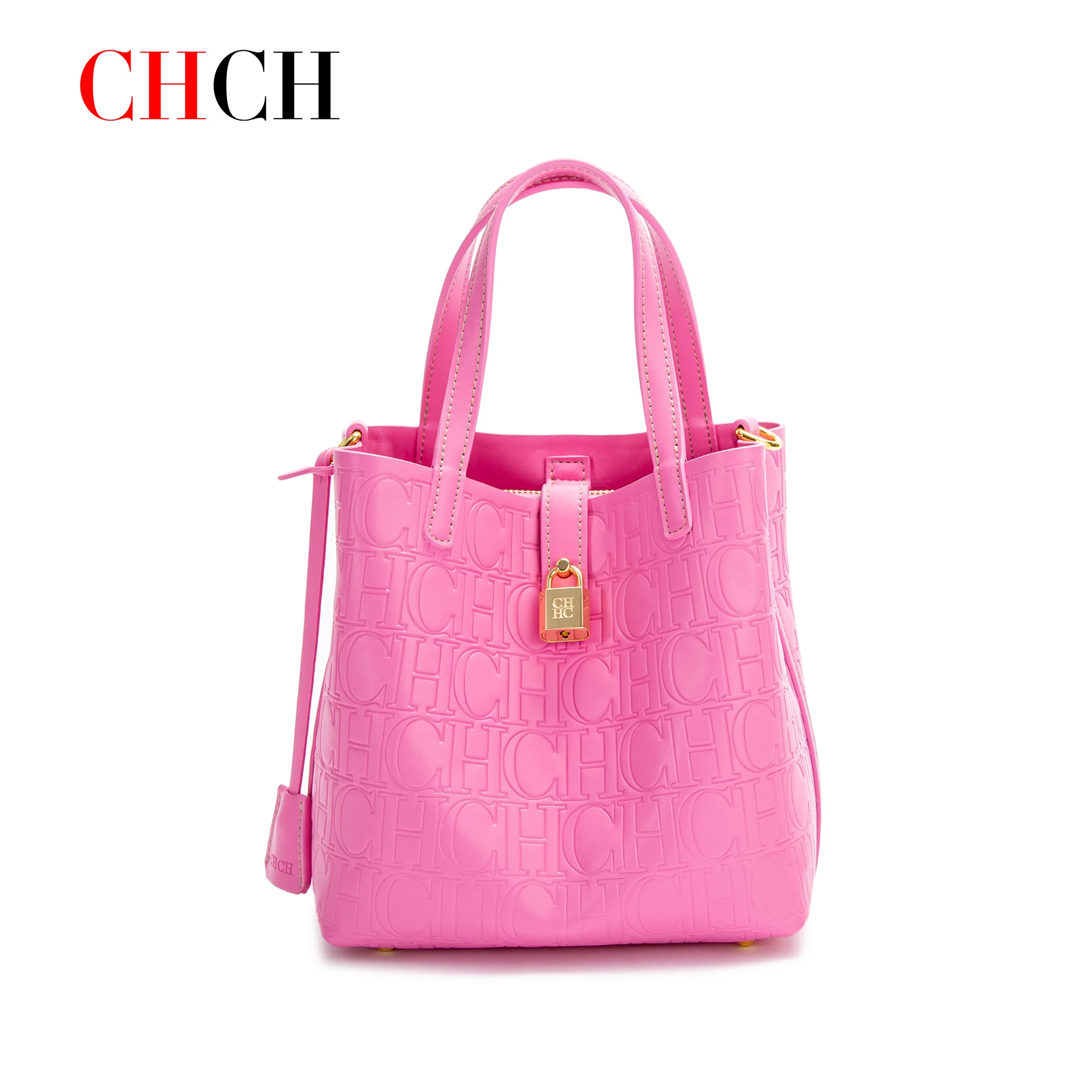 C-H Women's Shoulder Bag 2026 Spring New Collection Handbag Women's Pink Wallet Gift