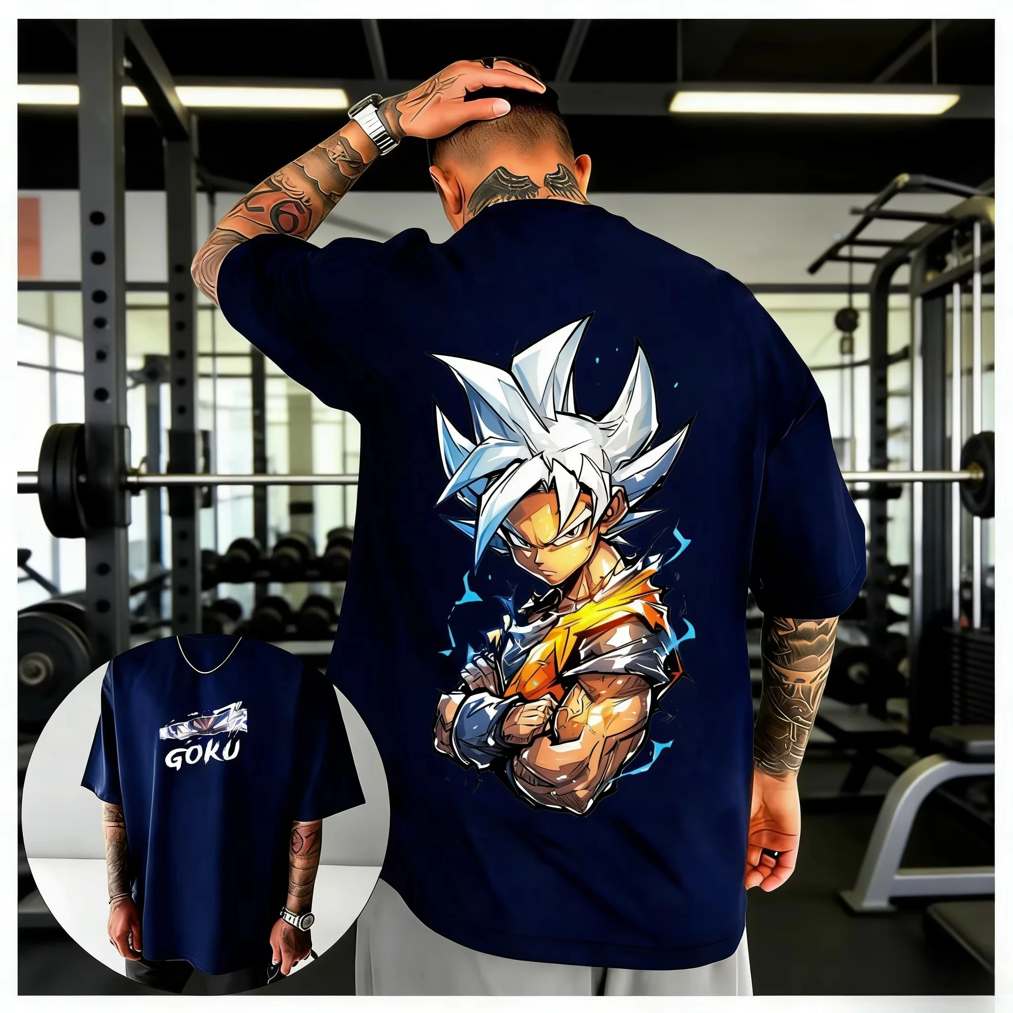 

Новая футболка унисекс 2026 года с принтом Гоку из аниме Dragon Ball, винтажный стиль, короткий рукав, спортивная футболка в стиле Харадзюку