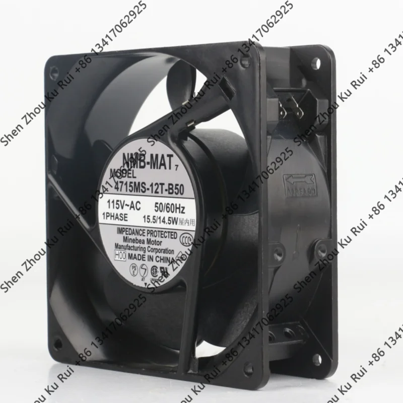 Вентилятор охлаждения Coolingfan 4715MS-12T-B50 12038 120X120X38MM 12CM, новый оригинальный Mebea NMB 100V 110V 120V DC EC AC115V 15.5/14.5W для шкафов и инверторов