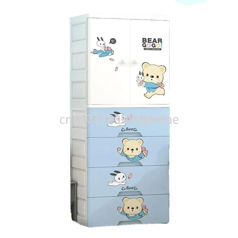 Modern Cartoon Baby Wardrobe, Bedroom, Home Storage Cabinet, Simple Wardrobe, Children's Cabinet