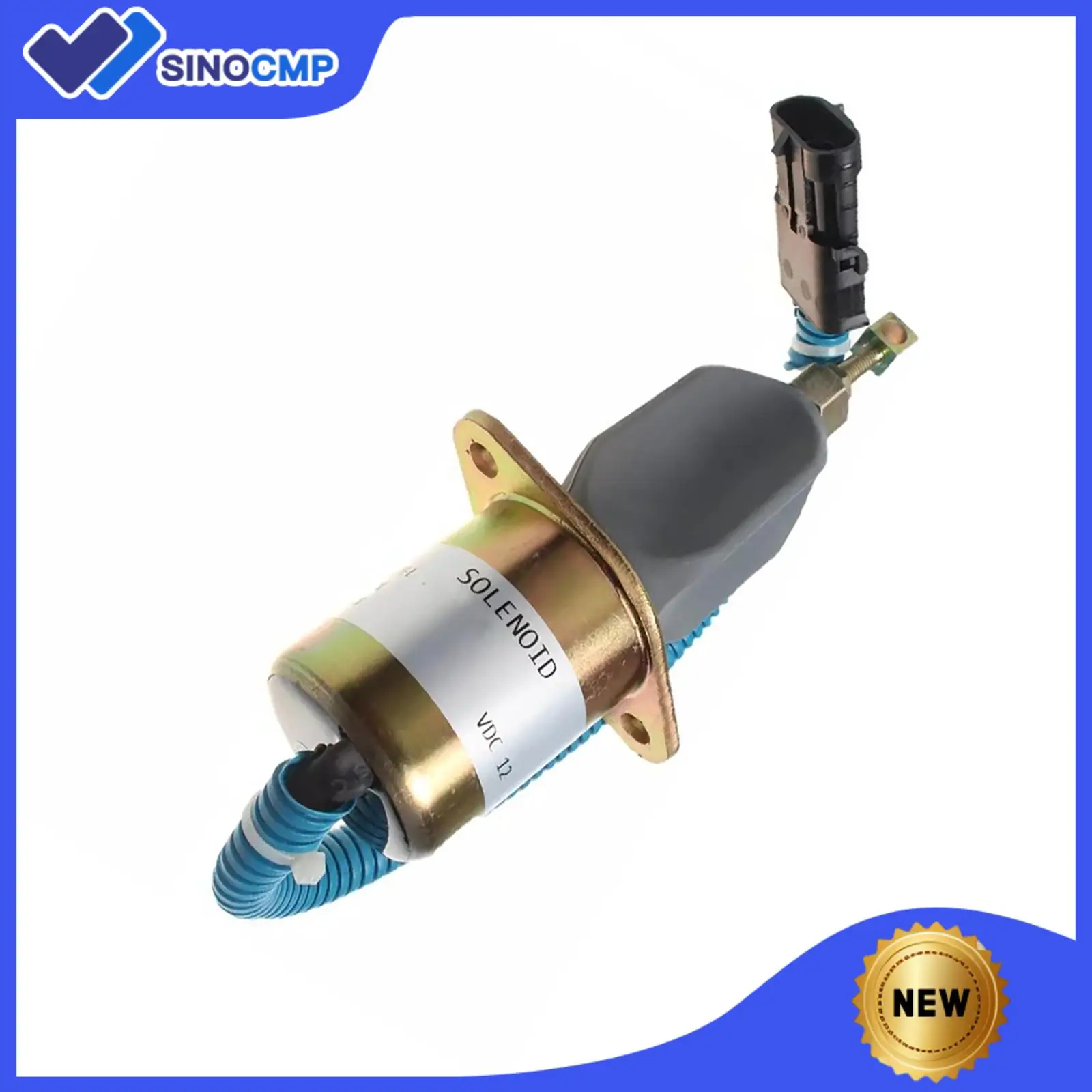 

Solenoid Valve 127973 for Kubota Gehl Skid Steer Loader SL4625 4625SX 4625DX Stop Solenoid Replacement Part OEM Match Direct Fit