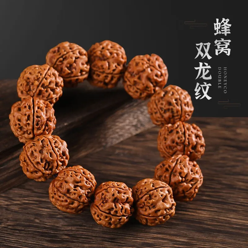 

Nepal Big Rudraksha Bracelet 's Fingertip Collectables-Autograph Rosary Wenwan Toy Hand Pieces Men's Bodhi Beads