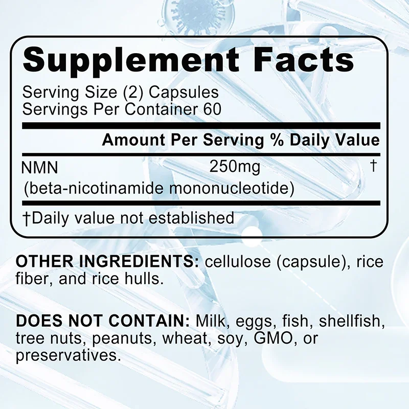 Nmn Nicotinamide mononucleotide-รองรับการซ่อมแซมและการเติบโตของเซลล์ลดริ้วรอยและเพิ่มความยืดหยุ่นของผิว