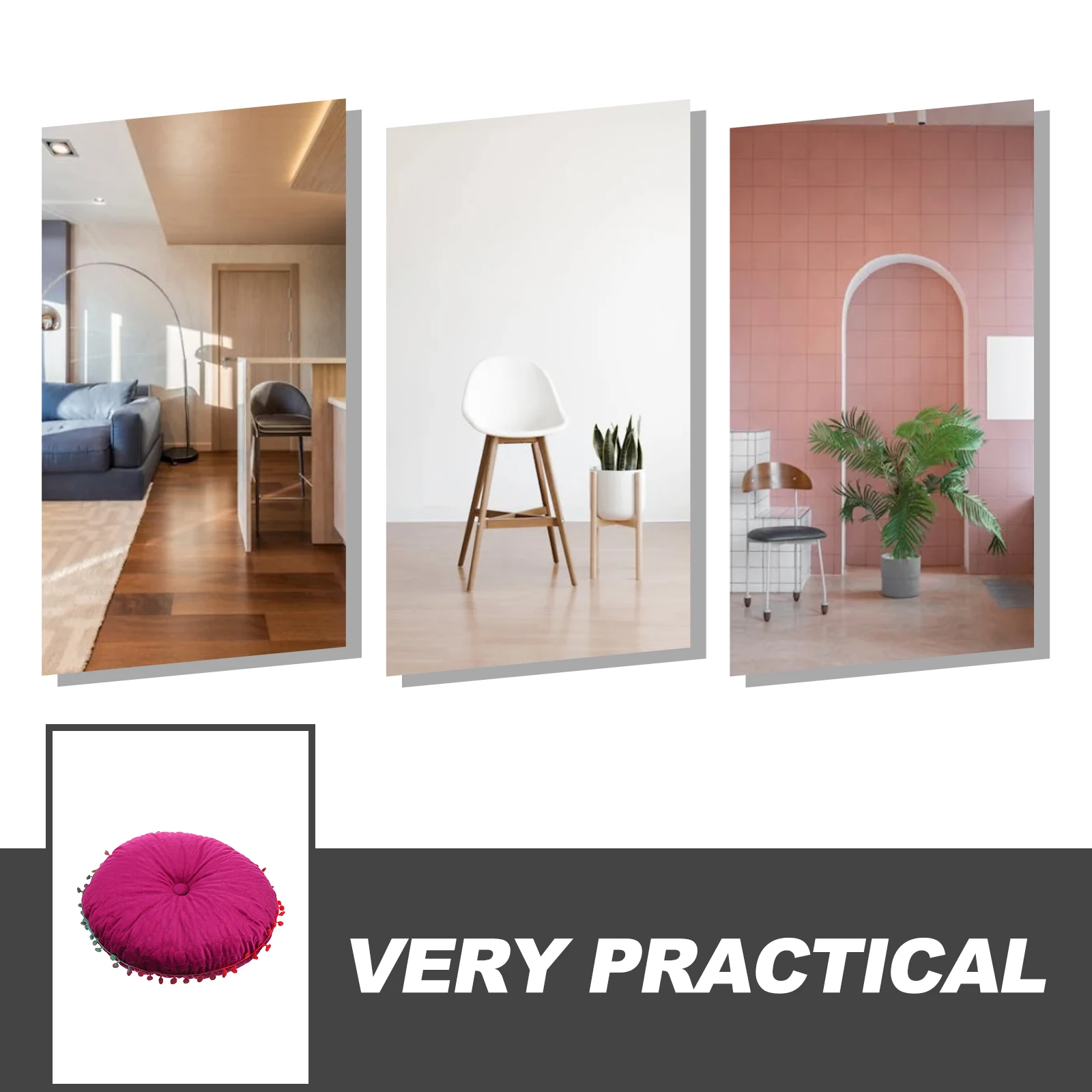 

Dining Chair Cushion Seat Pad Indoor Round Seat Cushion Comfortable for Office Car Gaming Use Chair Cushions Seats Pad