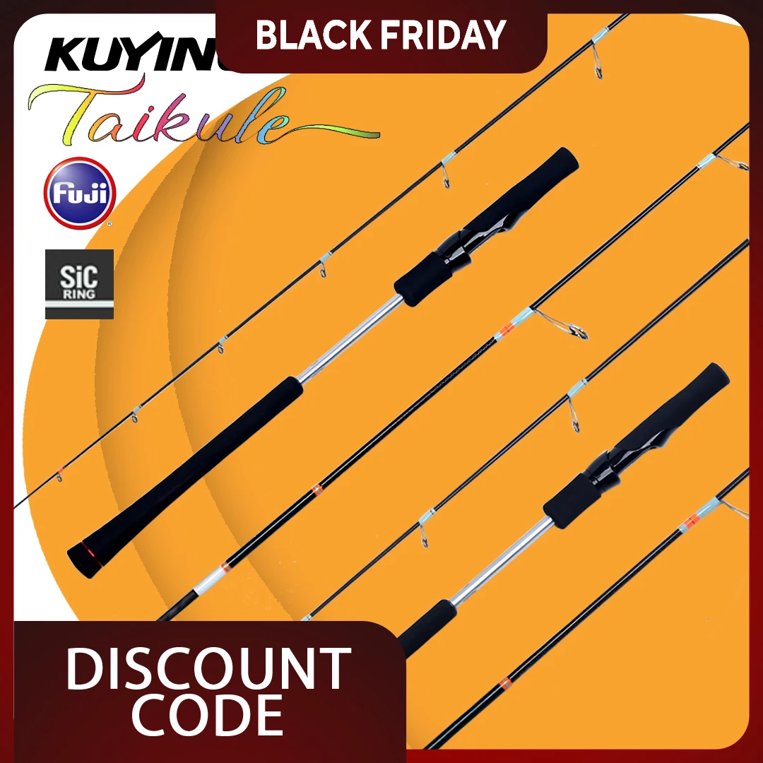 

KUYING TAIKULE 180cm Slow Jigging Spinning Fishing Rod 30-120g Lure Capacity Fuji SIC Guides 40T Carbon Fiber
