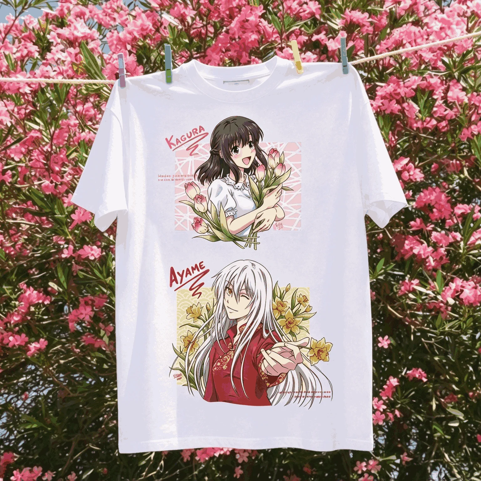 Fruits Basket Summer New Cotton Retro Unisex Casual Fashion T-shirt High Street Oversized Unisex Trendy Vintage Loose Couples