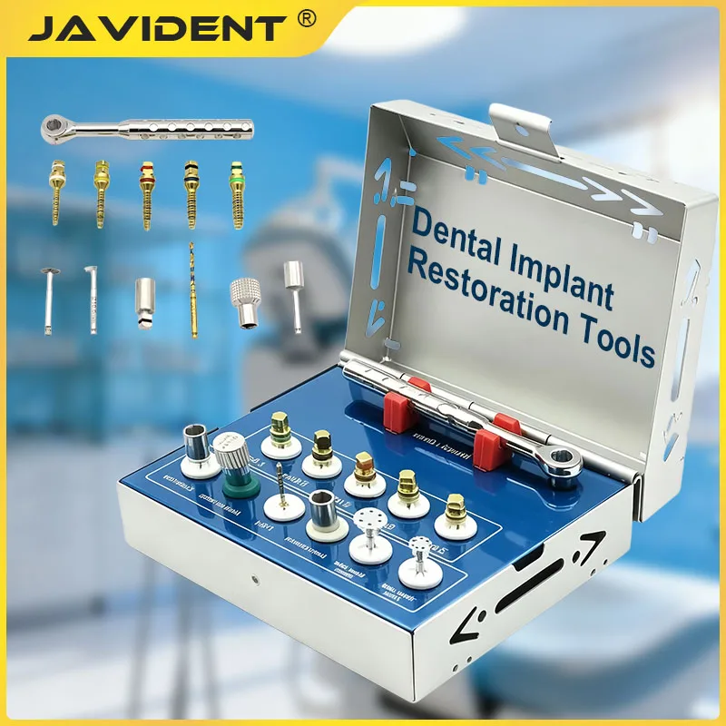 1Set Dental Implant Bone Splitting Tool Kit with External Bone Elevation and Compression, Bone Harvesting Guide Surgical Set