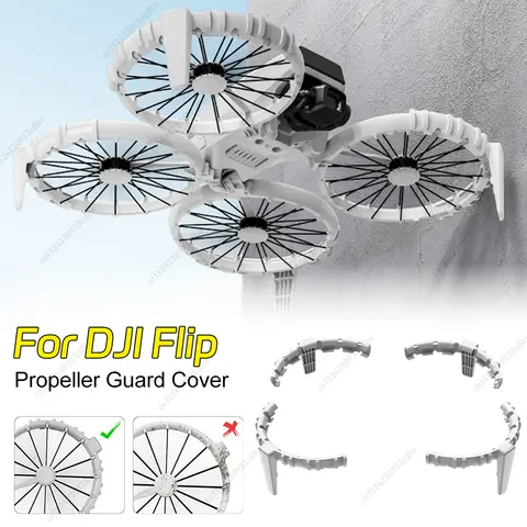 For DJI Flip TPU Floating Protector Lightweight Anti-Collision Ring Drone Propeller Guard Case Protection Kit Drone Accessories