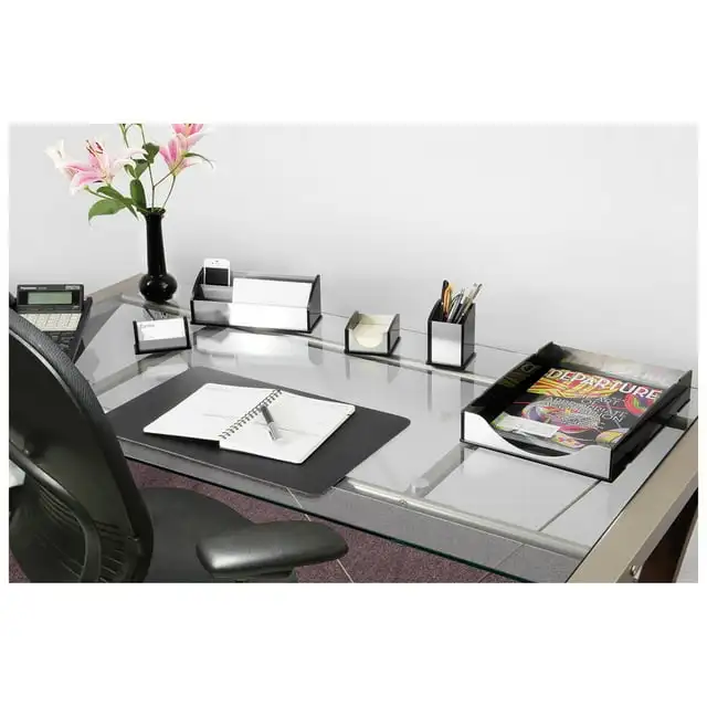 

Kantek Letter Tray, Black Acrylic and Aluminum, 13.25-inch x 10.25-inch x 2.25-inch