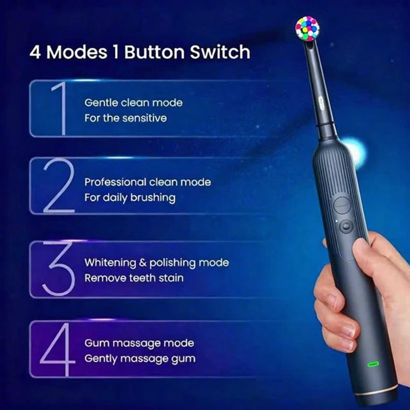 

Oral B Ultra Electric Toothbrush 3D Rotation Rechargeable Teeth Brush Pressure Sensor 4 Brushing Modes 2 Min Timer