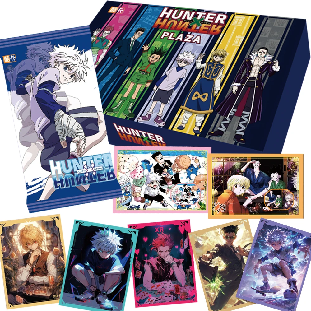 

Оптовая продажа HUNTER×HUNTER Коллекционные карты Персонажи аниме Kurapika Killua Leorio Классические плакаты Карты Семейные настольные игрушки Подарки