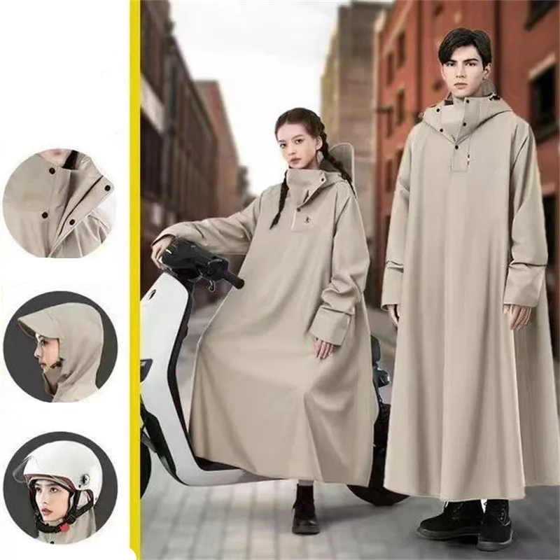 

1 шт. утолщенный водонепроницаемый мотоциклетный плащ для взрослых, прочный дождевик для электромобиля для мужчин и женщин, снаряжение для верховой езды, специальный плащ