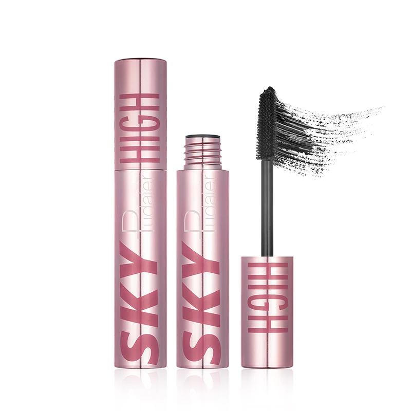 4D Silk Fiber Mascara, curling cílios, impermeável, duradouro, cosméticos